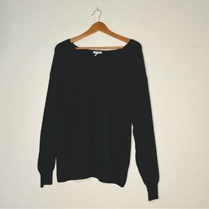 Black knit sweater